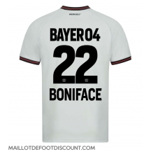 Maillot de football Réplique Bayer Leverkusen Victor Boniface #22 Extérieur 2023-24 Manche Courte