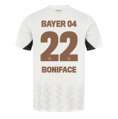 Maillot de football Réplique Bayer Leverkusen Victor Boniface #22 Extérieur 2024-25 Manche Courte