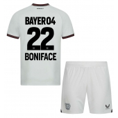 Maillot de football Réplique Bayer Leverkusen Victor Boniface #22 Extérieur Enfant 2023-24 Manche Courte (+ Pantalon court)