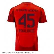 Maillot de football Réplique Bayern Munich Aleksandar Pavlovic #45 Domicile 2024-25 Manche Courte