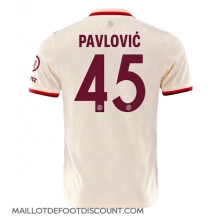 Maillot de football Réplique Bayern Munich Aleksandar Pavlovic #45 Troisième 2024-25 Manche Courte