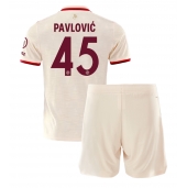 Maillot de football Réplique Bayern Munich Aleksandar Pavlovic #45 Troisième Enfant 2024-25 Manche Courte (+ Pantalon court)