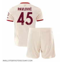 Maillot de football Réplique Bayern Munich Aleksandar Pavlovic #45 Troisième Enfant 2024-25 Manche Courte (+ Pantalon court)