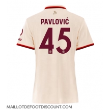 Maillot de football Réplique Bayern Munich Aleksandar Pavlovic #45 Troisième Femme 2024-25 Manche Courte