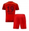 Maillot de football Réplique Bayern Munich Alphonso Davies #19 Domicile Enfant 2024-25 Manche Courte (+ Pantalon court)