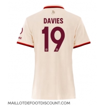 Maillot de football Réplique Bayern Munich Alphonso Davies #19 Troisième Femme 2024-25 Manche Courte