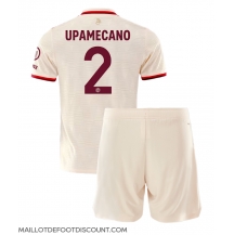 Maillot de football Réplique Bayern Munich Dayot Upamecano #2 Troisième Enfant 2024-25 Manche Courte (+ Pantalon court)