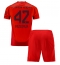 Maillot de football Réplique Bayern Munich Jamal Musiala #42 Domicile Enfant 2024-25 Manche Courte (+ Pantalon court)