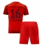 Maillot de football Réplique Bayern Munich Joao Palhinha #16 Domicile Enfant 2024-25 Manche Courte (+ Pantalon court)