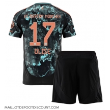 Maillot de football Réplique Bayern Munich Michael Olise #17 Extérieur Enfant 2024-25 Manche Courte (+ Pantalon court)