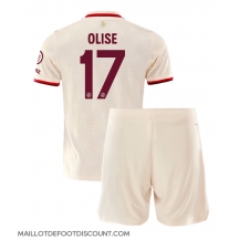 Maillot de football Réplique Bayern Munich Michael Olise #17 Troisième Enfant 2024-25 Manche Courte (+ Pantalon court)