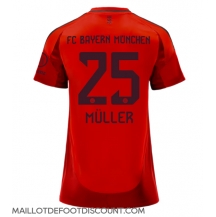 Maillot de football Réplique Bayern Munich Thomas Muller #25 Domicile Femme 2024-25 Manche Courte