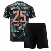 Maillot de football Réplique Bayern Munich Thomas Muller #25 Extérieur Enfant 2024-25 Manche Courte (+ Pantalon court)