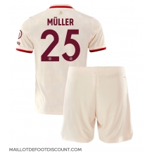 Maillot de football Réplique Bayern Munich Thomas Muller #25 Troisième Enfant 2024-25 Manche Courte (+ Pantalon court)