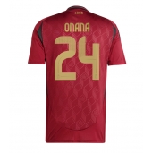 Maillot de football Réplique Belgique Amadou Onana #24 Domicile Europe 2024 Manche Courte