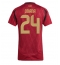 Maillot de football Réplique Belgique Amadou Onana #24 Domicile Femme Europe 2024 Manche Courte