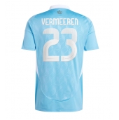 Maillot de football Réplique Belgique Arthur Vermeeren #23 Extérieur Europe 2024 Manche Courte