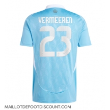 Maillot de football Réplique Belgique Arthur Vermeeren #23 Extérieur Europe 2024 Manche Courte