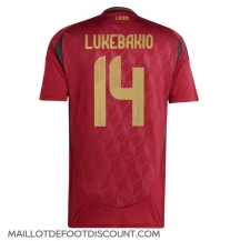 Maillot de football Réplique Belgique Dodi Lukebakio #14 Domicile Europe 2024 Manche Courte