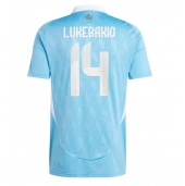 Maillot de football Réplique Belgique Dodi Lukebakio #14 Extérieur Europe 2024 Manche Courte