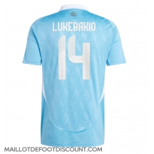 Maillot de football Réplique Belgique Dodi Lukebakio #14 Extérieur Europe 2024 Manche Courte