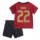 Maillot de football Réplique Belgique Jeremy Doku #22 Domicile Enfant Europe 2024 Manche Courte (+ Pantalon court)