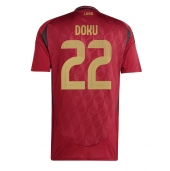 Maillot de football Réplique Belgique Jeremy Doku #22 Domicile Europe 2024 Manche Courte