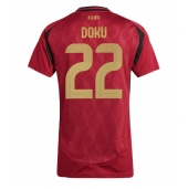 Maillot de football Réplique Belgique Jeremy Doku #22 Domicile Femme Europe 2024 Manche Courte