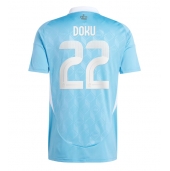 Maillot de football Réplique Belgique Jeremy Doku #22 Extérieur Europe 2024 Manche Courte