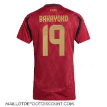 Maillot de football Réplique Belgique Johan Bakayoko #19 Domicile Femme Europe 2024 Manche Courte