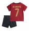 Maillot de football Réplique Belgique Kevin De Bruyne #7 Domicile Enfant Europe 2024 Manche Courte (+ Pantalon court)