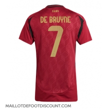 Maillot de football Réplique Belgique Kevin De Bruyne #7 Domicile Femme Europe 2024 Manche Courte