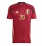 Maillot de football Réplique Belgique Lois Openda #20 Domicile Europe 2024 Manche Courte