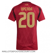 Maillot de football Réplique Belgique Lois Openda #20 Domicile Femme Europe 2024 Manche Courte