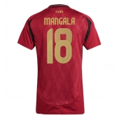 Maillot de football Réplique Belgique Orel Mangala #18 Domicile Femme Europe 2024 Manche Courte