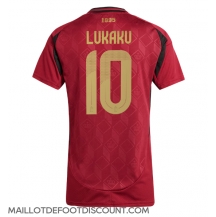 Maillot de football Réplique Belgique Romelu Lukaku #10 Domicile Femme Europe 2024 Manche Courte