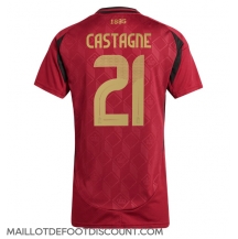 Maillot de football Réplique Belgique Timothy Castagne #21 Domicile Femme Europe 2024 Manche Courte