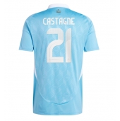 Maillot de football Réplique Belgique Timothy Castagne #21 Extérieur Europe 2024 Manche Courte