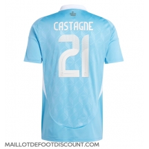 Maillot de football Réplique Belgique Timothy Castagne #21 Extérieur Europe 2024 Manche Courte