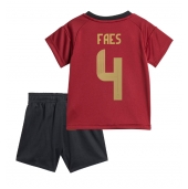 Maillot de football Réplique Belgique Wout Faes #4 Domicile Enfant Europe 2024 Manche Courte (+ Pantalon court)