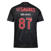 Maillot de football Réplique Benfica Joao Neves #87 Extérieur 2024-25 Manche Courte