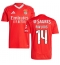 Maillot de football Réplique Benfica Vangelis Pavlidis #14 Domicile 2024-25 Manche Courte