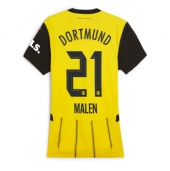 Maillot de football Réplique Borussia Dortmund Donyell Malen #21 Domicile Femme 2024-25 Manche Courte