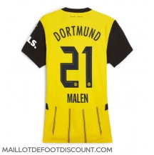 Maillot de football Réplique Borussia Dortmund Donyell Malen #21 Domicile Femme 2024-25 Manche Courte