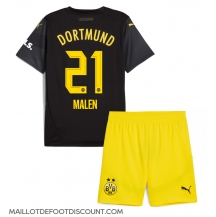 Maillot de football Réplique Borussia Dortmund Donyell Malen #21 Extérieur Enfant 2024-25 Manche Courte (+ Pantalon court)