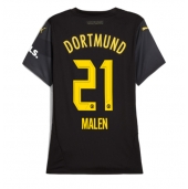 Maillot de football Réplique Borussia Dortmund Donyell Malen #21 Extérieur Femme 2024-25 Manche Courte