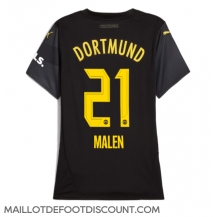 Maillot de football Réplique Borussia Dortmund Donyell Malen #21 Extérieur Femme 2024-25 Manche Courte