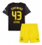 Maillot de football Réplique Borussia Dortmund Jamie Bynoe-Gittens #43 Extérieur Enfant 2024-25 Manche Courte (+ Pantalon court)