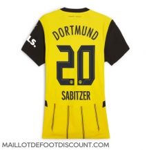 Maillot de football Réplique Borussia Dortmund Marcel Sabitzer #20 Domicile Femme 2024-25 Manche Courte