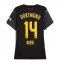 Maillot de football Réplique Borussia Dortmund Maximilian Beier #14 Extérieur Femme 2024-25 Manche Courte